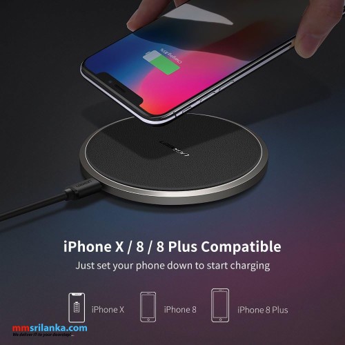 UGREEN Wireless Charger 10W Qi Pad Mat with Anti-Slip Rubber